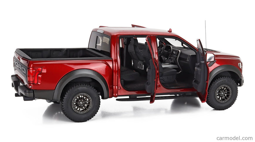 Ford F-150 Raptor Pick-UP Double Cabine 2019 1:18 AUTOart Ruby červená