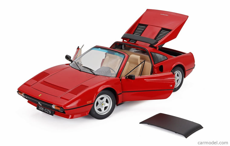 Ferrari 308 GTS Quattrovalvole European Version 1982 1:12 KK Scale červená