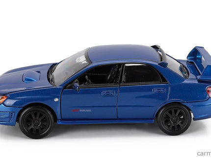 Subaru Impreza Wrx STi 2003 - Black Kolesá 1:24 Motor Max modrá metalická