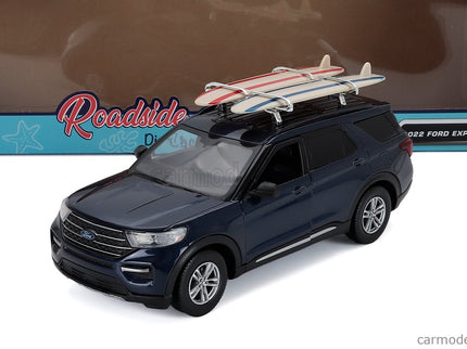 Ford Explorer Xlt With Camping Príslušenstvo 2022 1:24 Motor Max modrá