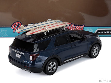 Ford Explorer Xlt With Camping Príslušenstvo 2022 1:24 Motor Max modrá