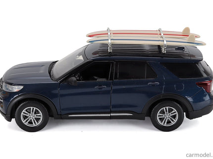 Ford Explorer Xlt With Camping Príslušenstvo 2022 1:24 Motor Max modrá