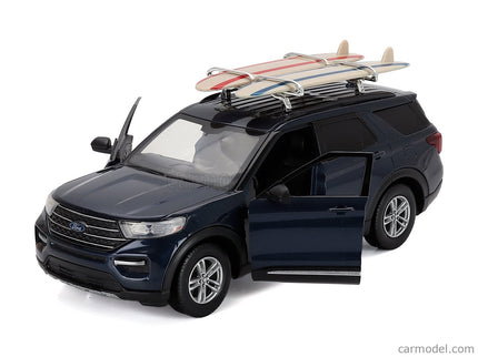 Ford Explorer Xlt With Camping Príslušenstvo 2022 1:24 Motor Max modrá