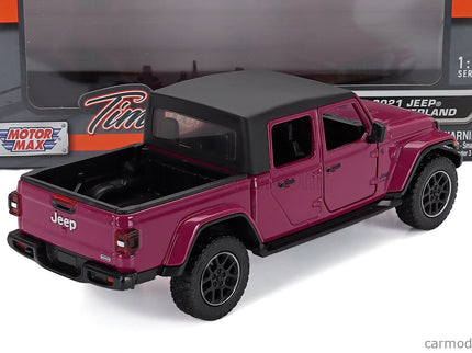 Jeep Gladiator Overland Pick-UP Soft-Top 2021 1:27 Motor Max Dark fuksiová
