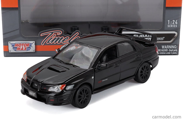Subaru Impreza Wrx STi 2003 1:24 Motor Max čierna