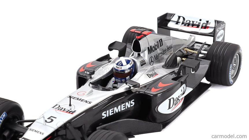 Mclaren F1 MP4/19 N°5 Sezóna 2004 David Coulthard 1:18 Minichamps čierna strieborná