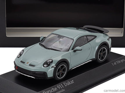 Porsche 911 992 Dakar Coupe 2023 1:43 Minichamps zelená metalická