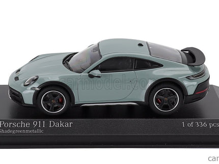 Porsche 911 992 Dakar Coupe 2023 1:43 Minichamps zelená metalická