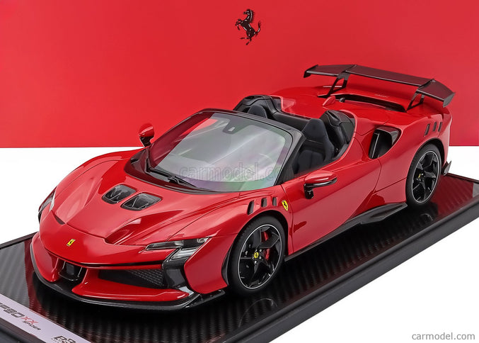 Ferrari SF90 XX Stradale Spider 2024 1:12 BBR Models ROSSO CORSA - RED BLACK