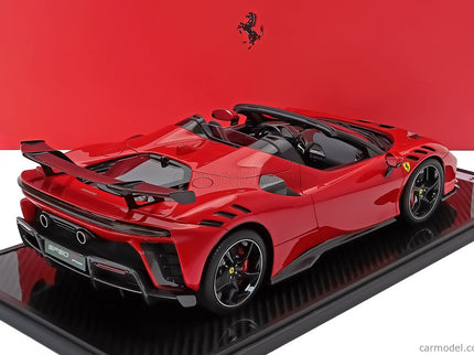 Ferrari SF90 XX Stradale Spider 2024 1:12 BBR Models ROSSO CORSA - RED BLACK