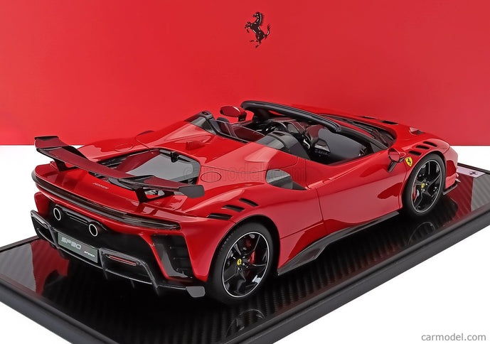 Ferrari SF90 XX Stradale Spider 2024 1:12 BBR Models ROSSO CORSA - RED BLACK