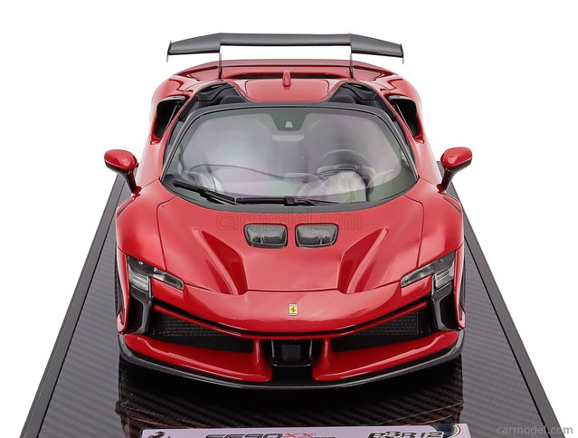 Ferrari SF90 XX Stradale Spider 2024 1:12 BBR Models ROSSO CORSA - RED BLACK