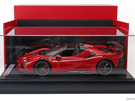 Ferrari SF90 XX Stradale Spider 2024 1:12 BBR Models ROSSO CORSA - RED BLACK