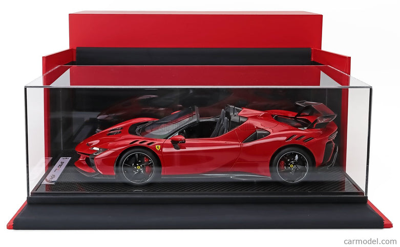 Ferrari SF90 XX Stradale Spider 2024 1:12 BBR Models ROSSO CORSA - RED BLACK