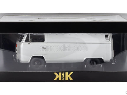 Volkswagen T2b Delivery Van 1972 1:18 KK Scale strieborná