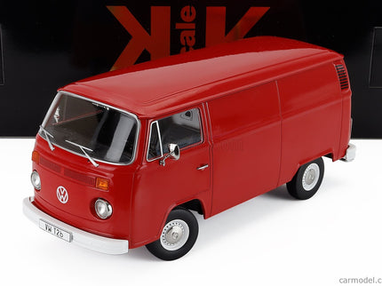 Volkswagen T2b Delivery Van 1972 1:18 KK Scale červená