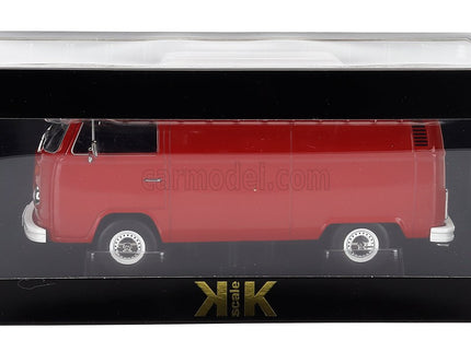 Volkswagen T2b Delivery Van 1972 1:18 KK Scale červená