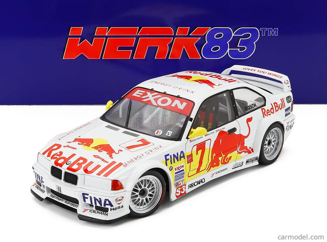 BMW 3-SERIES M3 GTR (E36) N°7 24h Daytona 1997 Dieter Quester - Marc Duez - Markus Oestreich - Boris Said 1:18 Werk83 biela červená žltá