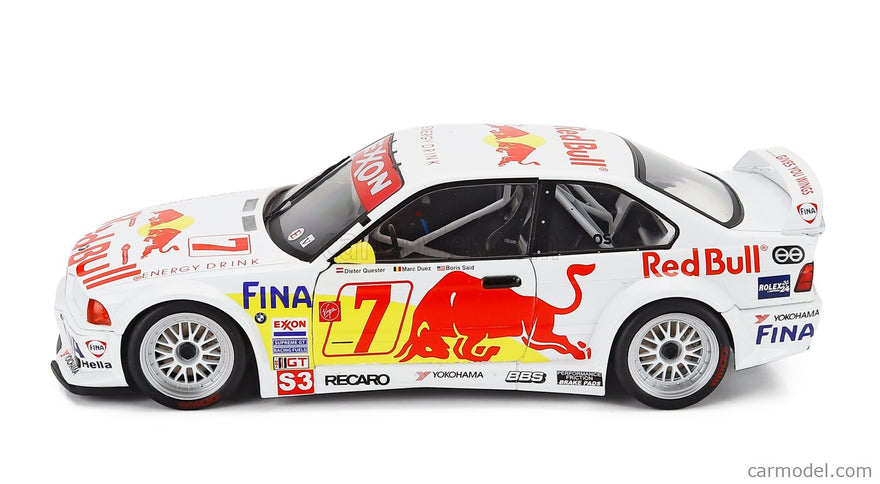 BMW 3-SERIES M3 GTR (E36) N°7 24h Daytona 1997 Dieter Quester - Marc Duez - Markus Oestreich - Boris Said 1:18 Werk83 biela červená žltá