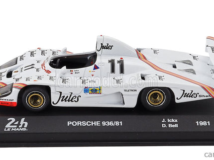 Porsche Type 935 936/81 2.3L Turbo FLAT-6 Team Porsche System N°11 Víťaz 24h Le Mans 1981 Jacky Ickx - Derek Bell 1:43 Edicola biela