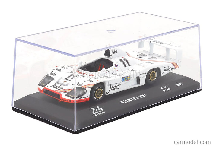 Porsche Type 935 936/81 2.3L Turbo FLAT-6 Team Porsche System N°11 Víťaz 24h Le Mans 1981 Jacky Ickx - Derek Bell 1:43 Edicola biela
