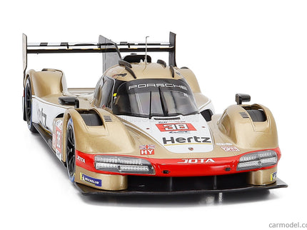 Porsche 963 9RD 4.6L Turbo V8 Team Hertz Jota N°38 24h Le Mans 2023 Antonio Felix Da Costa - Will Stevens - Yifei YE 1:18 IXO Models zlatá metalická biela