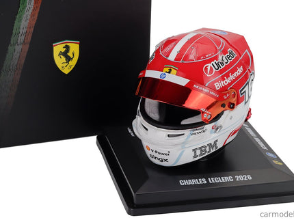 Bell Helmet Helma F1 Charles Leclerc Team Ferrari HP N°16 Sezóna 2026 1:5 Looksmart červená biela
