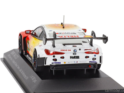 BMW 4-SERIES M4 GT3 3.0L Twin Turbo Team Bmw Rmg N°72 3. Miesto 24h Nurburgring 2024 Dan Harper - Max Hesse - Charles Weerts 1:43 Minichamps červená žltá biela