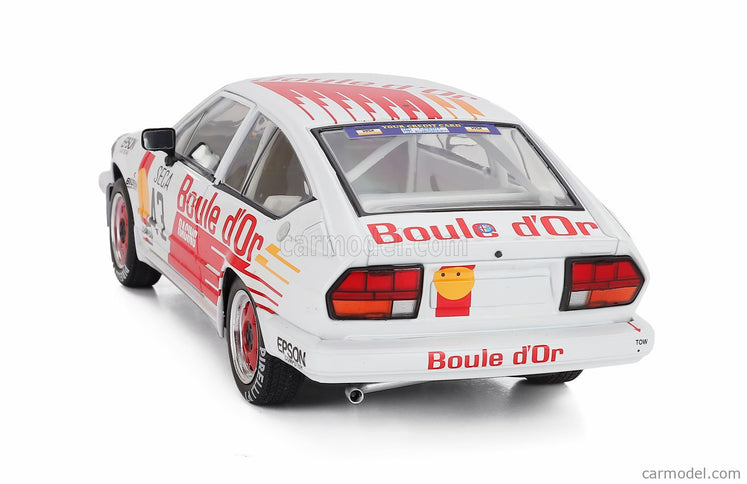 ALFA ROMEO Alfetta GTV6 N°43 24h Spa 1985 Bernard De Dryver - Francois Xavier Boucher - Loudwig Boucher 1:18 Solido biela oranžová