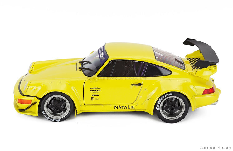 Porsche 911 964 RWB Body Kit Coupe 2024 1:18 Solido žltá