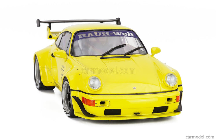 Porsche 911 964 RWB Body Kit Coupe 2024 1:18 Solido žltá