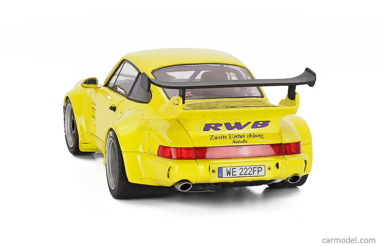 Porsche 911 964 RWB Body Kit Coupe 2024 1:18 Solido žltá