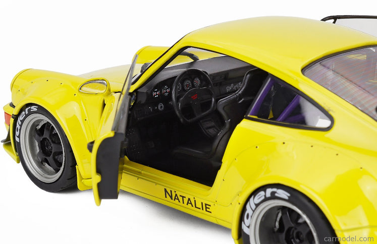Porsche 911 964 RWB Body Kit Coupe 2024 1:18 Solido žltá