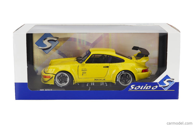 Porsche 911 964 RWB Body Kit Coupe 2024 1:18 Solido žltá