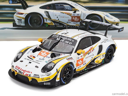 Porsche 911 991 RSR-19 4.2L Team PROJECT-1 N°46 24h Le Mans 2022 Matteo Cairoli - Mikkel Pedersen - Nicolas Leutwiler 1:18 IXO Models biela