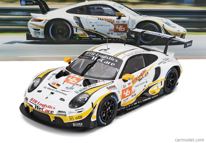 Porsche 911 991 RSR-19 4.2L Team PROJECT-1 N°46 24h Le Mans 2022 Matteo Cairoli - Mikkel Pedersen - Nicolas Leutwiler 1:18 IXO Models biela