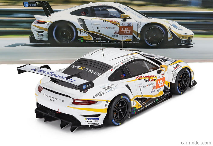 Porsche 911 991 RSR-19 4.2L Team PROJECT-1 N°46 24h Le Mans 2022 Matteo Cairoli - Mikkel Pedersen - Nicolas Leutwiler 1:18 IXO Models biela