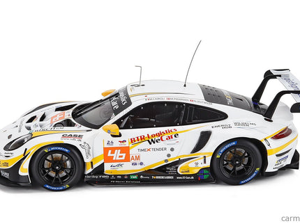 Porsche 911 991 RSR-19 4.2L Team PROJECT-1 N°46 24h Le Mans 2022 Matteo Cairoli - Mikkel Pedersen - Nicolas Leutwiler 1:18 IXO Models biela