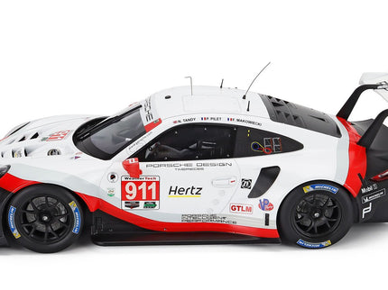 Porsche 911 991 RSR 4.0L Team Porsche GT N°911 24h Daytona 2018 Fred Makowieckie - Patrick Pilet - Nick Tandy 1:12 IXO Models biela čierna červená
