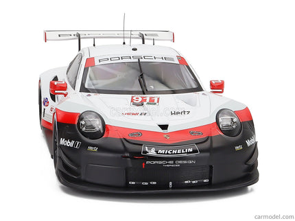 Porsche 911 991 RSR 4.0L Team Porsche GT N°911 24h Daytona 2018 Fred Makowieckie - Patrick Pilet - Nick Tandy 1:12 IXO Models biela čierna červená