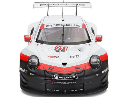 Porsche 911 991 RSR 4.0L Team Porsche GT N°911 24h Daytona 2018 Fred Makowieckie - Patrick Pilet - Nick Tandy 1:12 IXO Models biela čierna červená