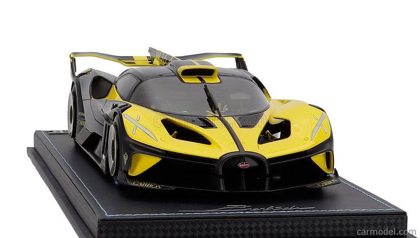 Bugatti Bolide W16.4 8.0 Four-Turbo 1850hp 500km/h 2020 1:18 MR Models žltá čierna