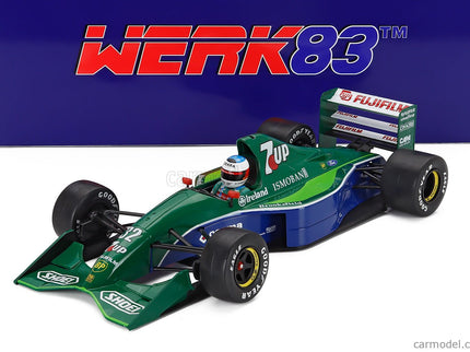 Jordan F1 191 Team 7up Jordan N°32 Free Practice Belgium GP 1991 Michael Schumacher 1:18 Werk83 zelená modrá