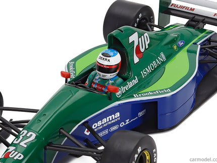 Jordan F1 191 Team 7up Jordan N°32 Free Practice Belgium GP 1991 Michael Schumacher 1:18 Werk83 zelená modrá