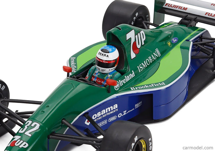 Jordan F1 191 Team 7up Jordan N°32 Free Practice Belgium GP 1991 Michael Schumacher 1:18 Werk83 zelená modrá