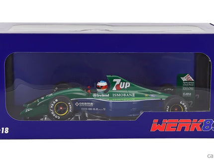 Jordan F1 191 Team 7up Jordan N°32 Free Practice Belgium GP 1991 Michael Schumacher 1:18 Werk83 zelená modrá