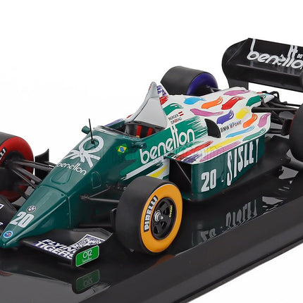 Benetton F1 Bmw B186 Benetton N°20 Sezóna 1986 Gerhard Berger 1:24 Edicola zelená biela
