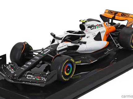 Mclaren F1 MCL60 Team Mclaren N°4 Monaco GP 2023 Lando Norris 1:24 Edicola čierna biela oranžová