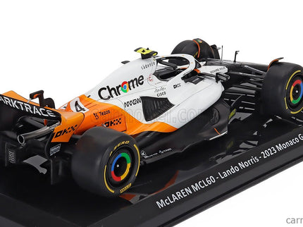 Mclaren F1 MCL60 Team Mclaren N°4 Monaco GP 2023 Lando Norris 1:24 Edicola čierna biela oranžová