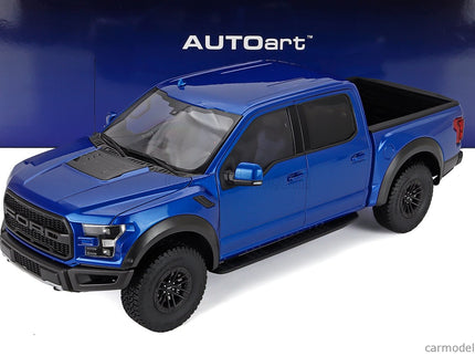 Ford F-150 Raptor Pick-UP Double Cabine 2019 1:18 AUTOart modrá